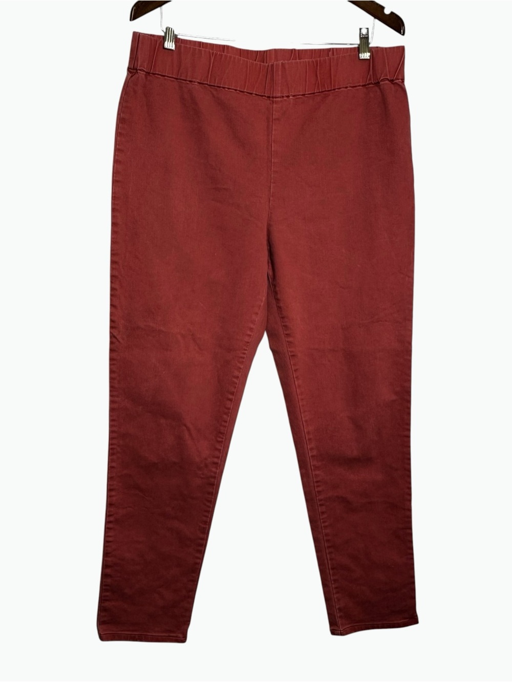 Soft Surroundings Salmon Pull On Pants Elastic Waist TL